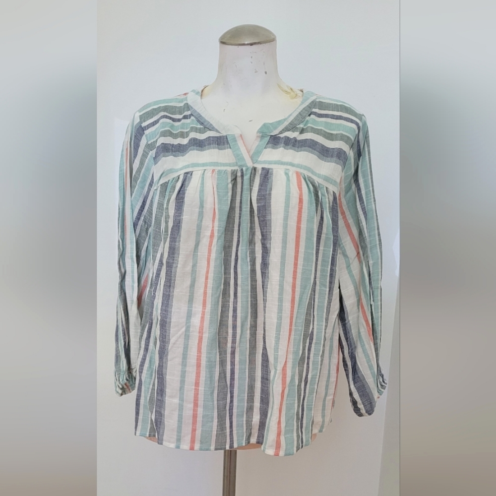 Knox Rose Medium Stripped Blouse